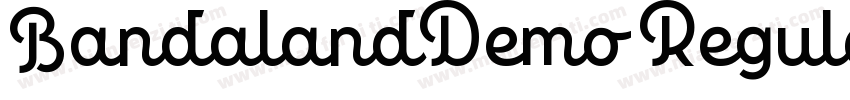 BandalandDemo Regular字体转换